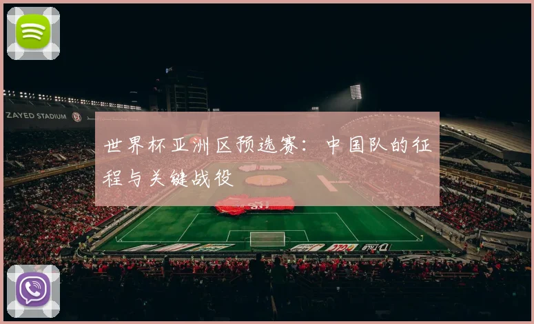 世界杯亚洲区预选赛：中国队的征程与关键战役